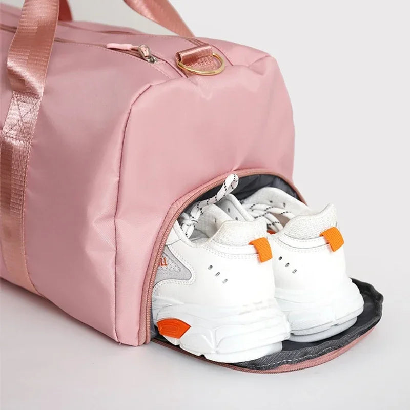 Light weight Gym Bag for Women with Shoe Compartment assorted colour
