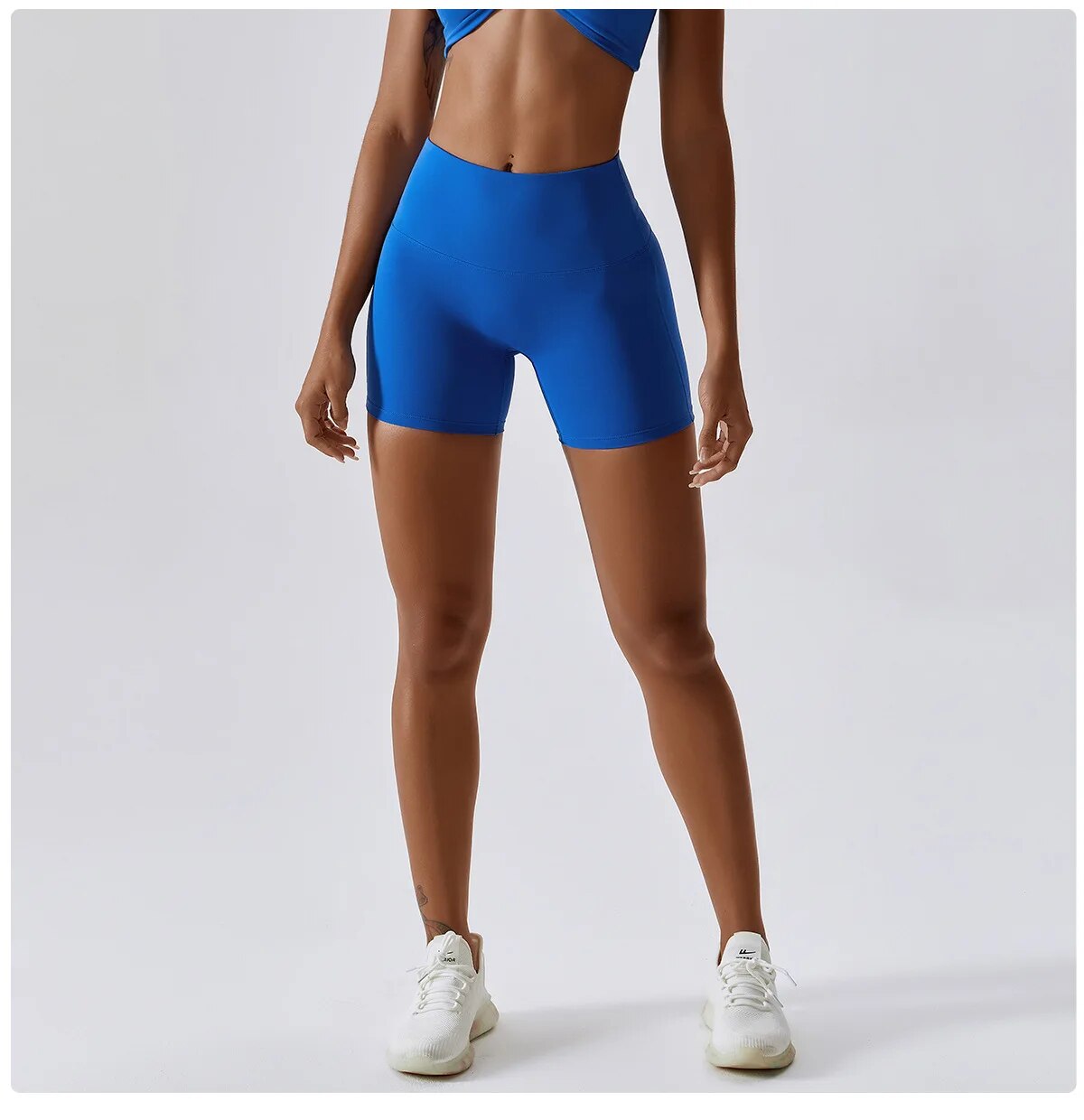 Summer  - Royal Blue Seamless Scrunch Butt Shorts