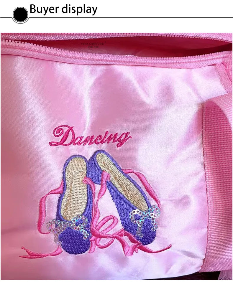 Dance - Girls Ballerina Bag Pink Lace - 2 designs