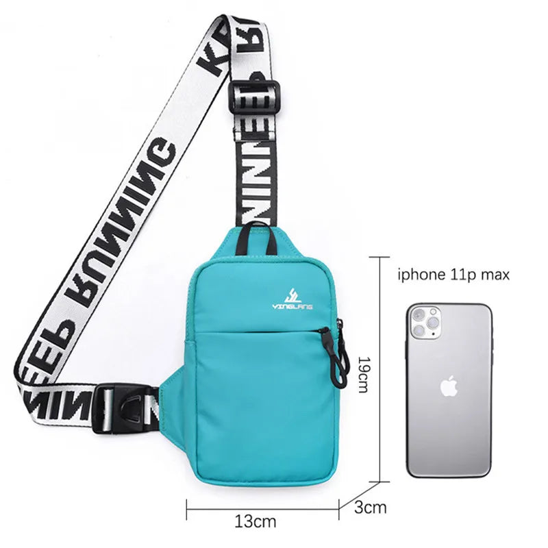 Sports Bag Shoulder - Black, White, Aqua Blue