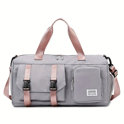 STYLISH - Sports Bag, Multi-Functional Travel Duffel With Separate Shoe Compartment