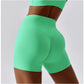 Summer - Apple Green Scrunch Butt Seamless Shorts