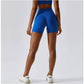 Summer  - Royal Blue Seamless Scrunch Butt Shorts