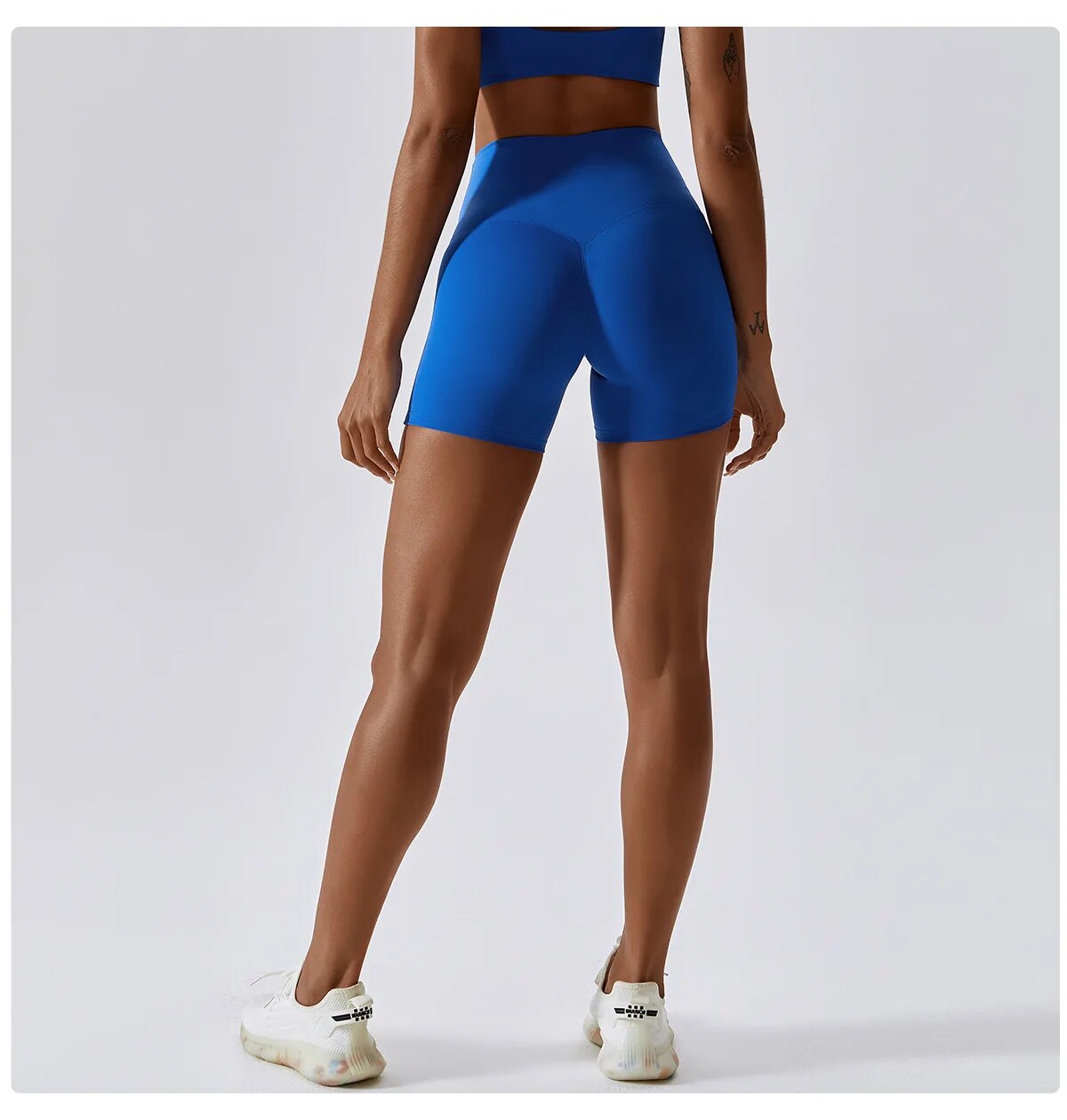 Summer  - Royal Blue Seamless Scrunch Butt Shorts