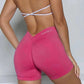 Peachy - Low V-Back Scrunch Butt/Push Up Shorts - Assorted Colours