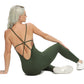 Skye Backcross Full Leg Jumpsuit -  5 Colours