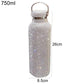 Rhinestone - Thermos Bottle Stainless Steel - Insulated Vacuum Cup - 3 Sizes Available